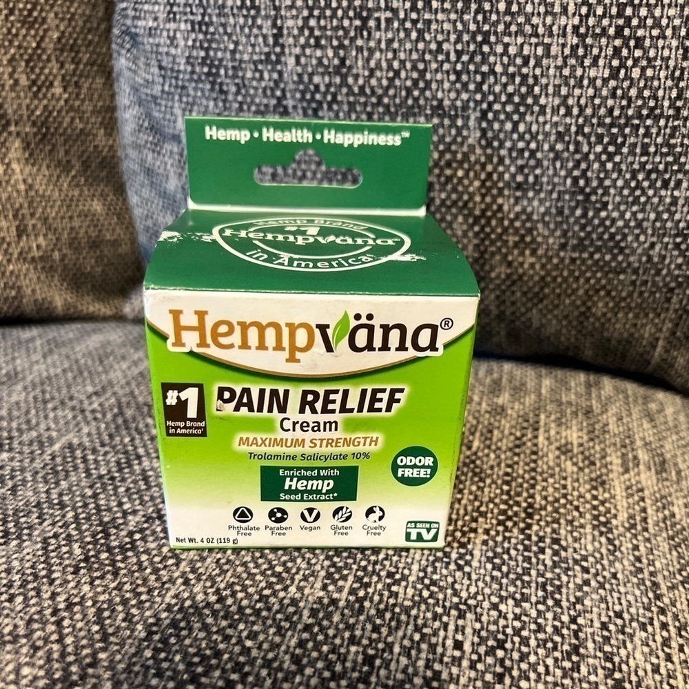 Hempvana Maximum Strength Pain Relief Cream 4oz Sealed In Box New